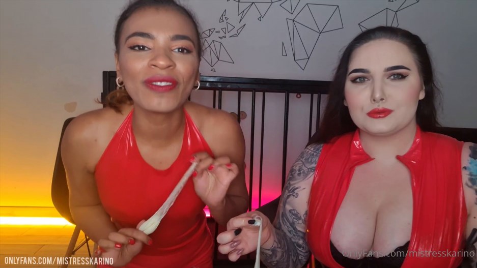 Mistress Karino and MahoganyQen – CEI – Its Time To Feed You For a Breakfast